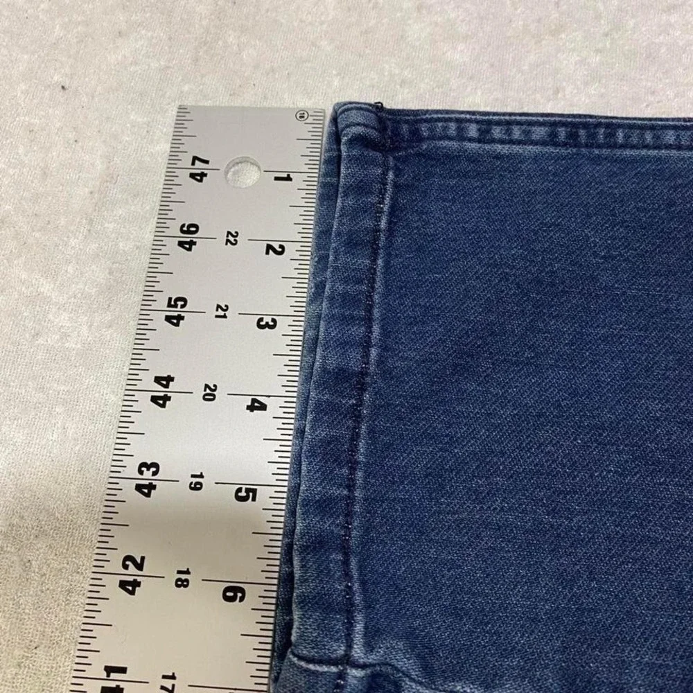 Cat & Jack Navy blue straight leg jeans with elastic band Boy 12. SKU453#